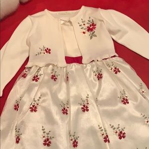 Christmas dress with a dressy sweater